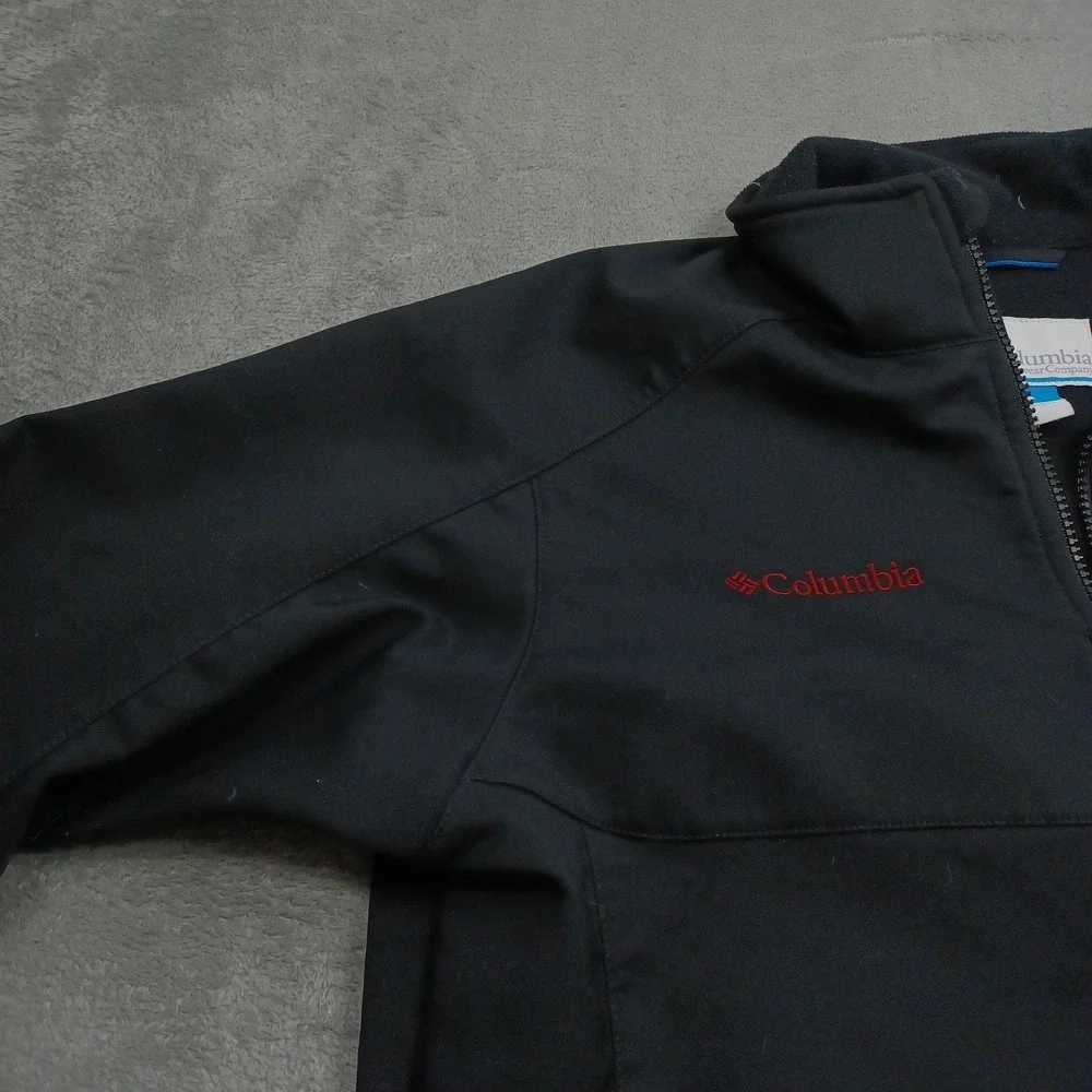 Arkansas Razorbacks Jacket Mens Medium Black Columbia Full Zip Outdoor